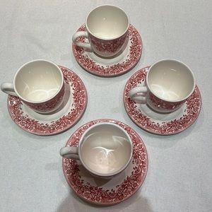 Staffordshire Engravings Cups and Saucers